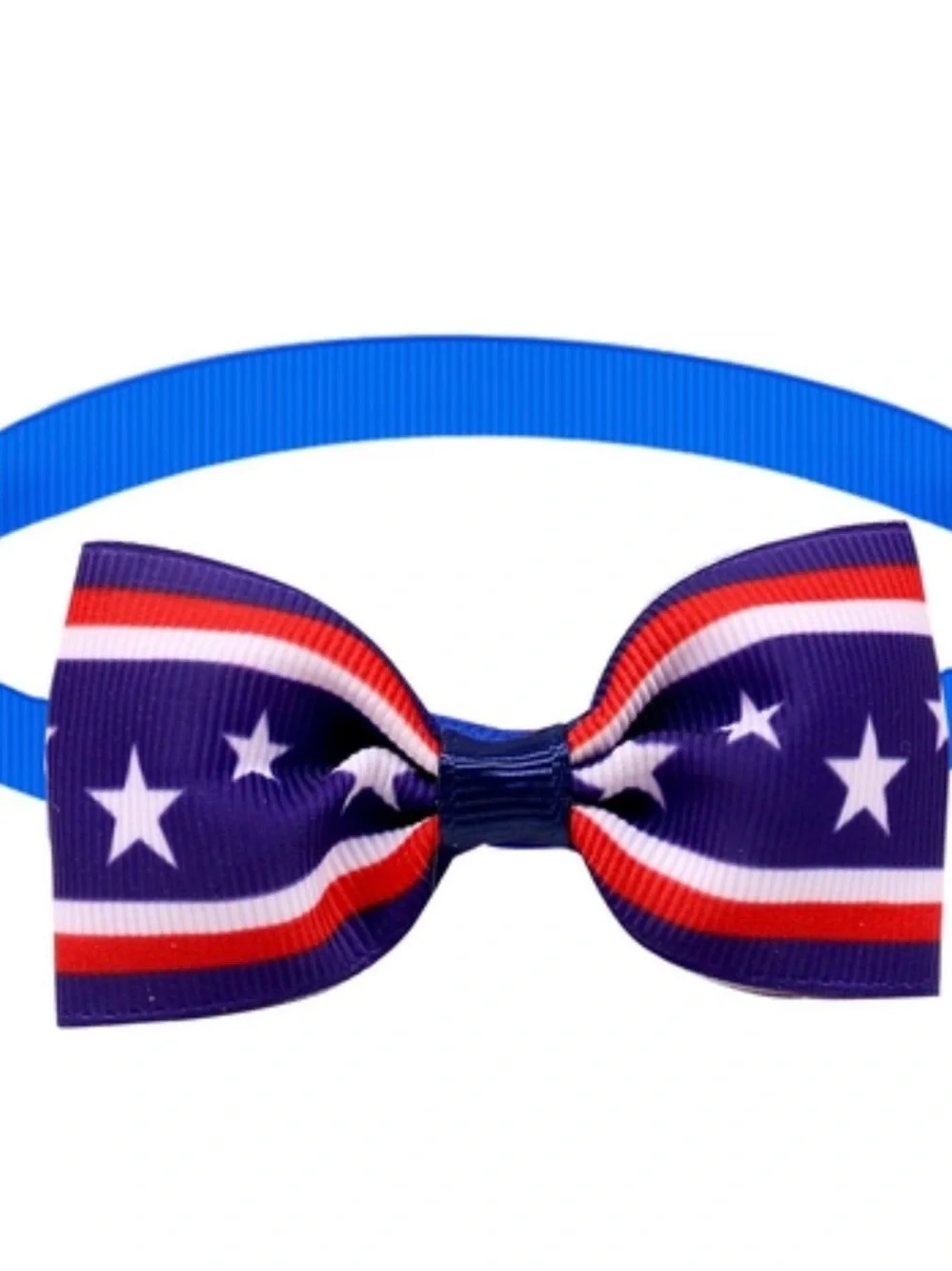 USA Patriotic 4th Of July Pet Bowtie Set Star Stripes Adjustable Dog Cat S/M NEW